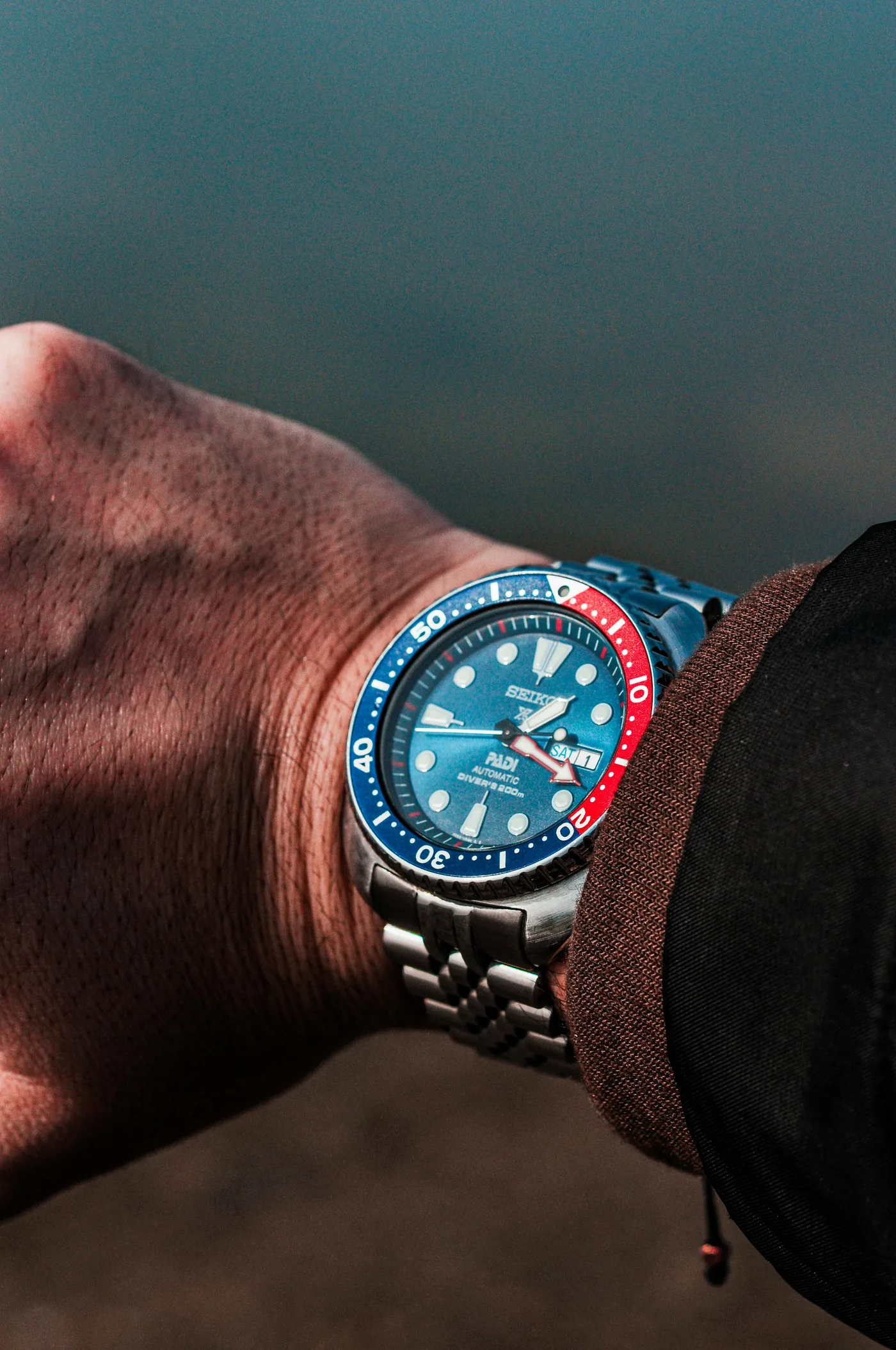 Seiko Diver am Handgelenk