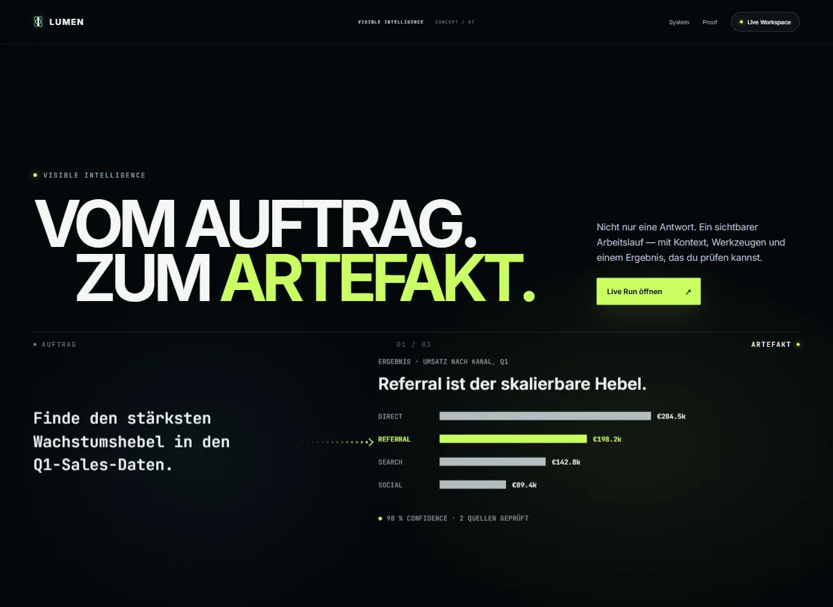 Vorschau Lumen-Konzeptstudie