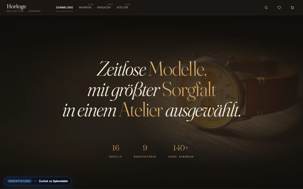 Vorschau Horloge-Konzeptstudie